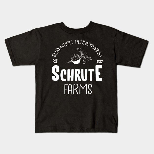 Schrute Farms Scrention Pennsylvania Est 1812 Kids T-Shirt by Adolphred